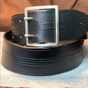 Curved to waist made in India wide leather belt